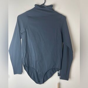 SKIMS Essential Bodysuit Mock Neck Long Sleeve Onyx Black Size 2X/3X